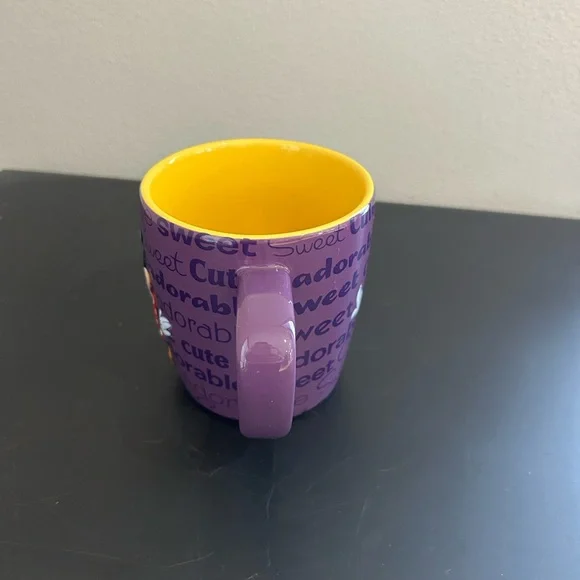Disney Parks Minnie Mouse Personality 3D Purple and Yellow Mug - Picture 5 of 7